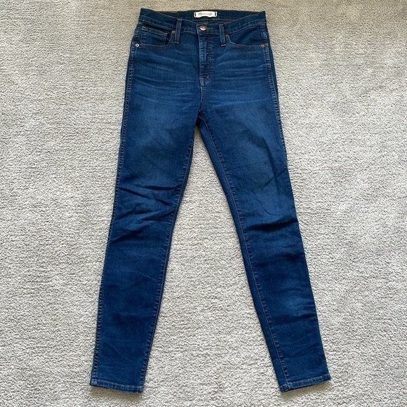 EC Madewell 10" High-Rise Skinny Jeans - Size 26 - Dark Wash - Picture 2 of 7
